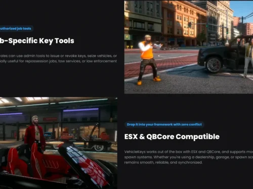 QS-Schlüssel Screenshot der FiveM-Ressourcen für Quasar Vehiclekeys 2.0