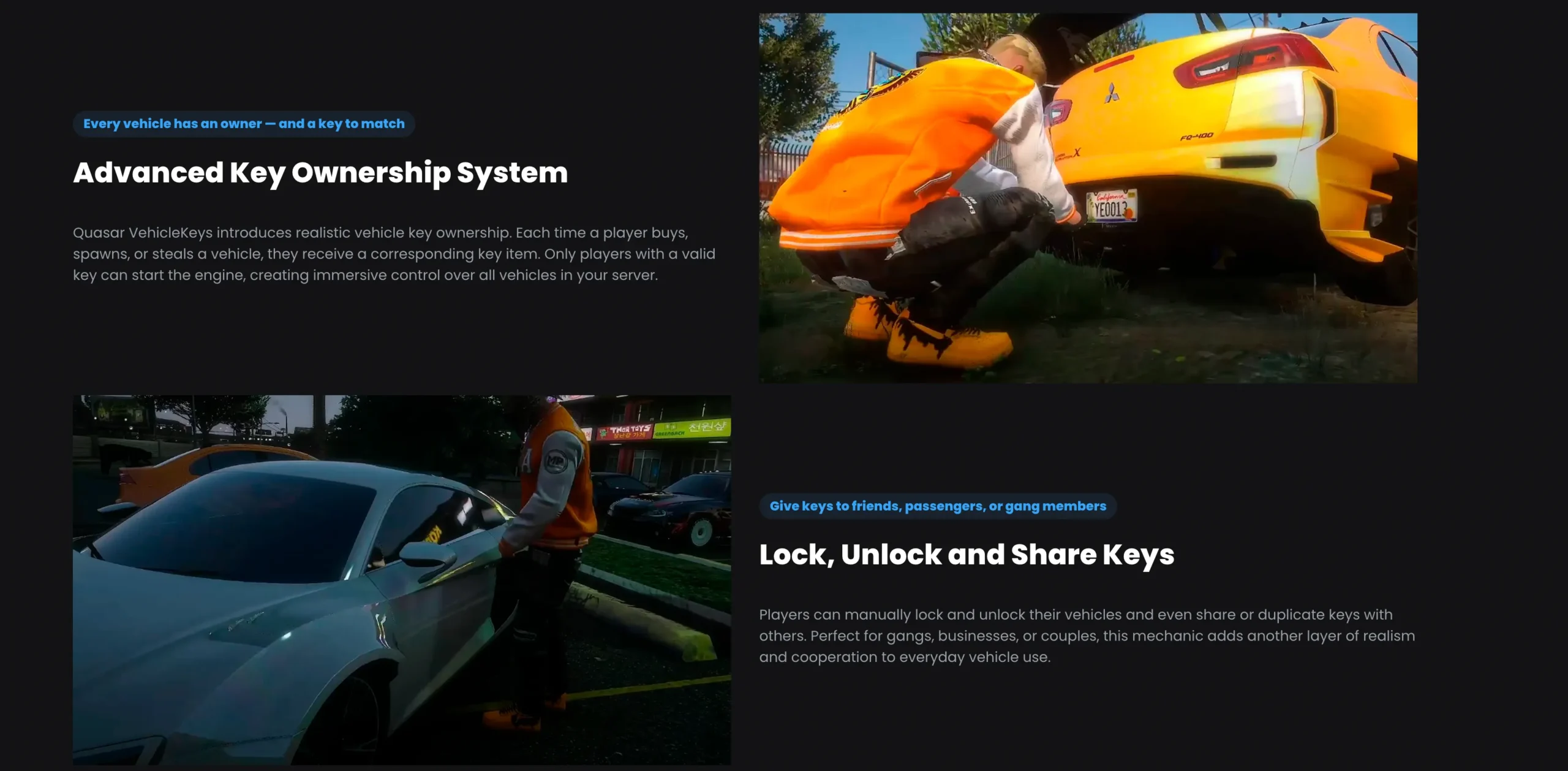 Quasar Vehiclekeys 2.0 FiveM Script - esx 4