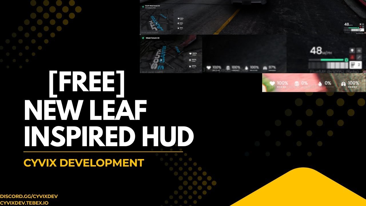 🌿 New Leaf-Inspired HUD for FiveM