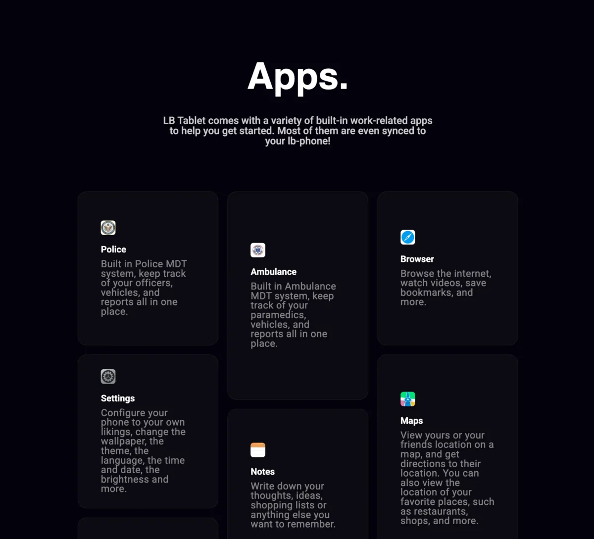 LB Tablet FiveM resource preview 3
