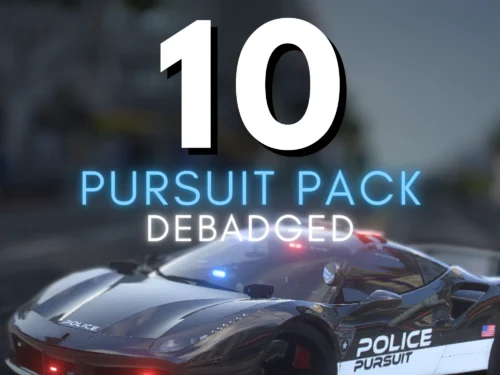 Debadged Police Pursuit Car Pack | 10 Vehicles FiveM resource preview