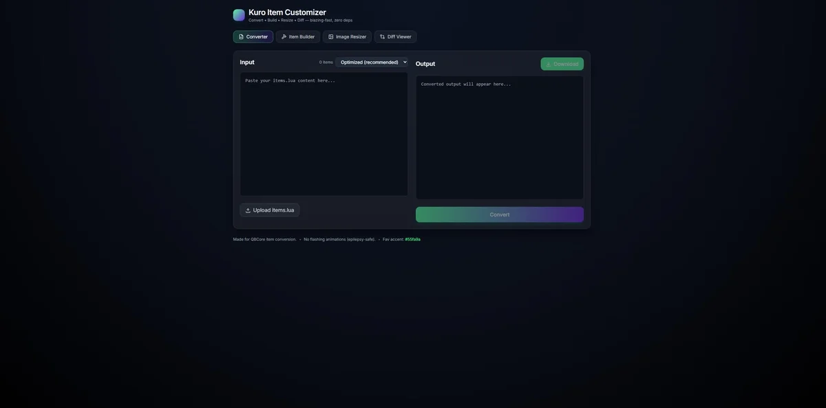 Item Lua Converter and Builder for FiveM - Bild 4
