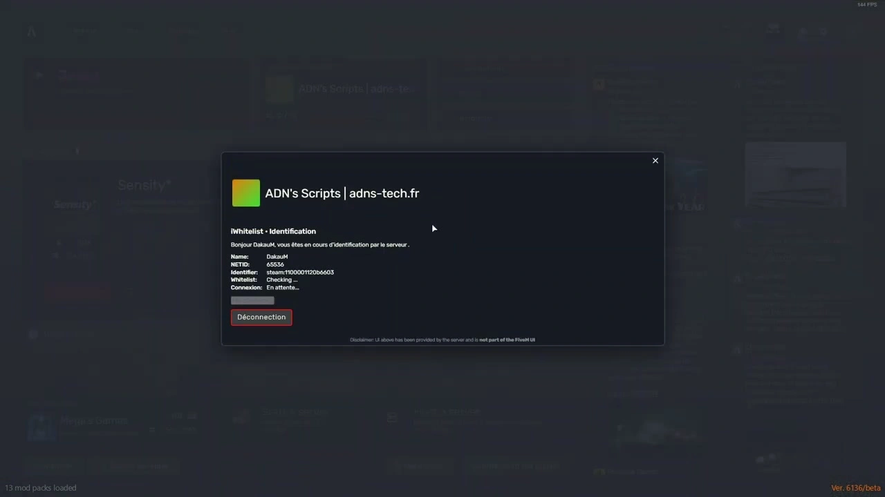 ADN’s Whitelist System FiveM Script - standalone 2