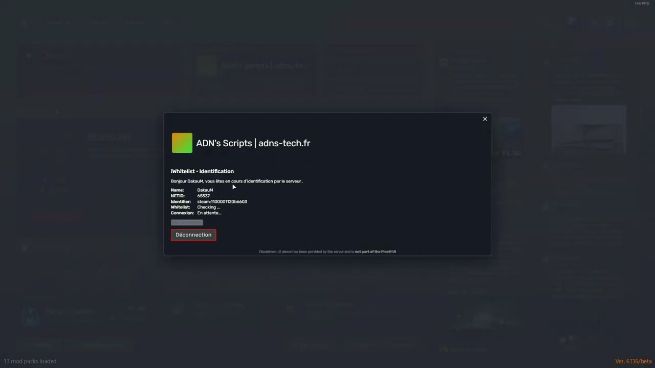 ADN’s Whitelist System FiveM Script - standalone 5