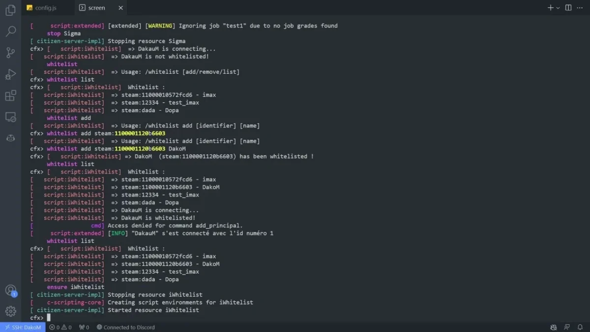 ADN’s Whitelist System
