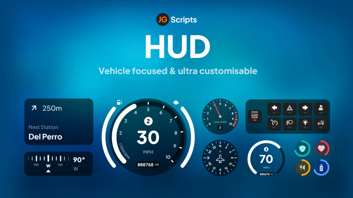 jg-hud JG HUD FiveM personalizable HUD vista previa