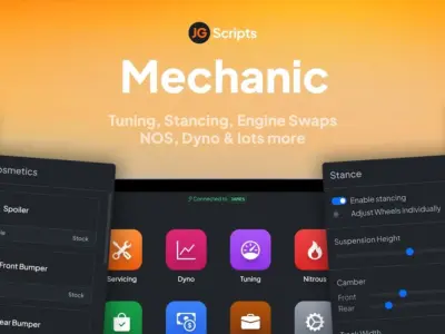 FiveM Mod jg-mechanic-qbqboxesx-the-ultimate-fivem-mechanic-script-thumbnail