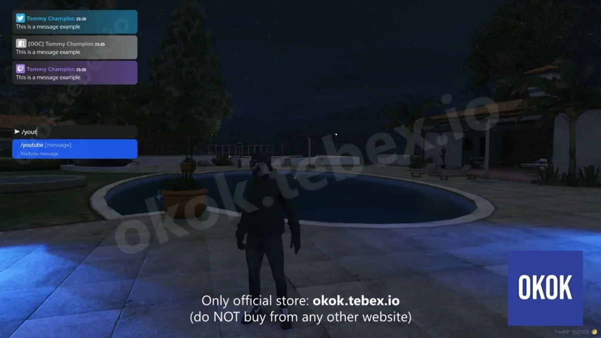 okok Chat V2 FiveM aperçu de la ressource 4