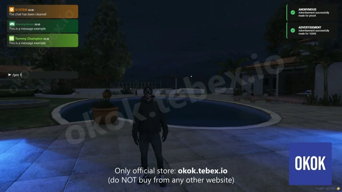 okok Chat V2 FiveM aperçu de la ressource 7