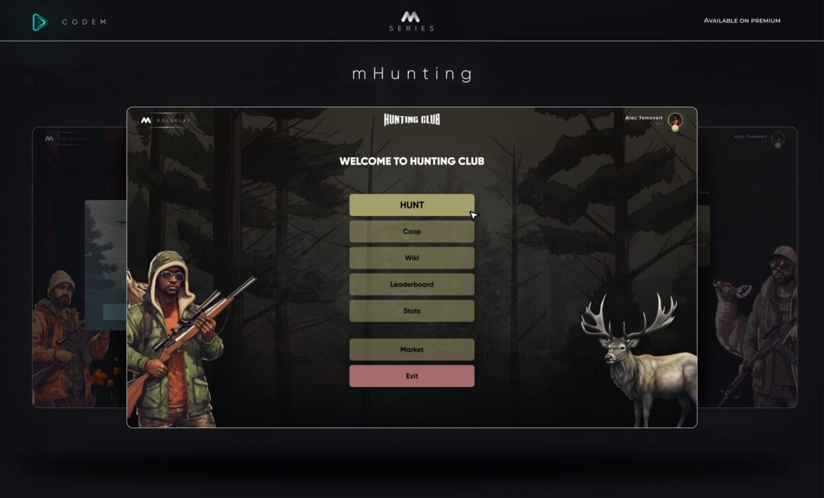 CodeM mHunting — Hunting & Wildlife System FiveM Ressourcen-Vorschau 2