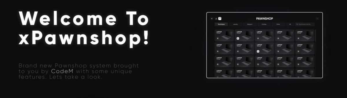 CodeM xPawnshop — Script de prêt sur gages avancé FiveM aperçu de la ressource 4