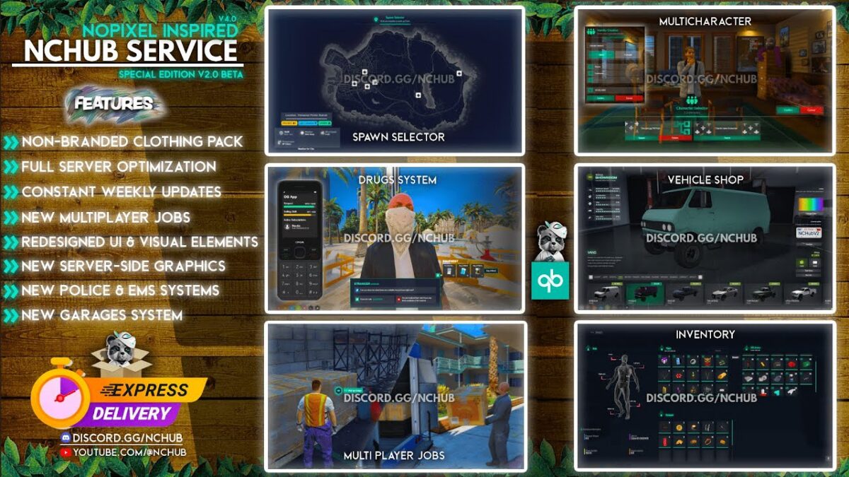 NCHUB V2.0 | YesPixel Inspired NCHUB V2.0 | NoPixel Inspired FiveM vista previa del recurso
