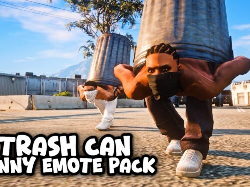 Trash Can Hide Emotes FiveM resource preview