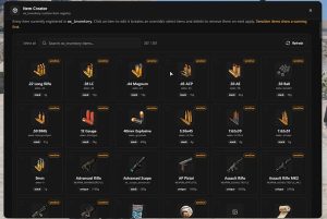 spoodyItemCreator | In-game item creator tool for ox_inventory