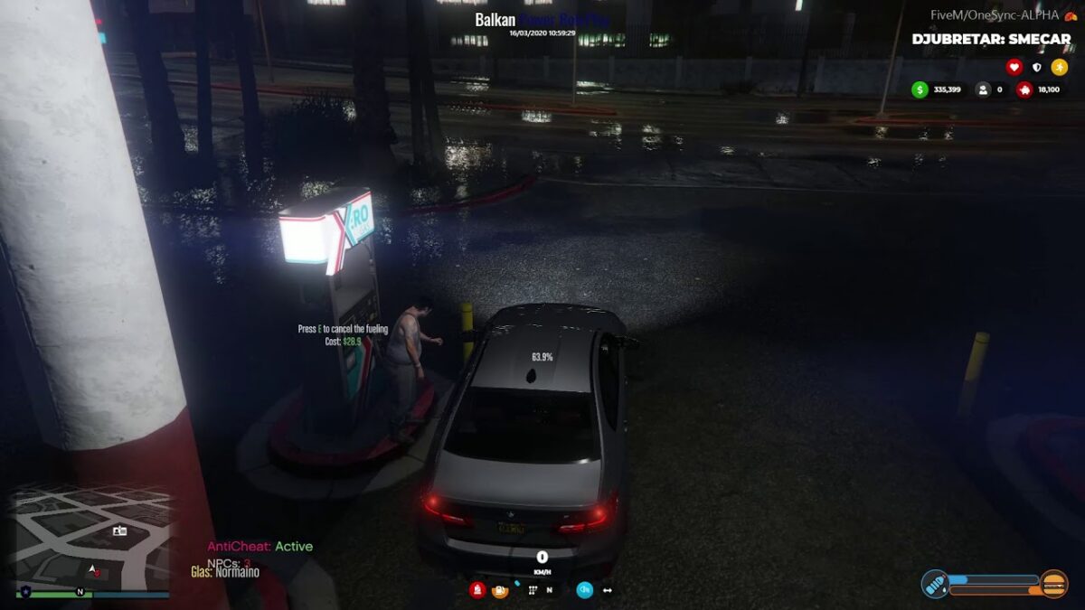 NP Fueling for ESX gameplay preview at a fuel pump
