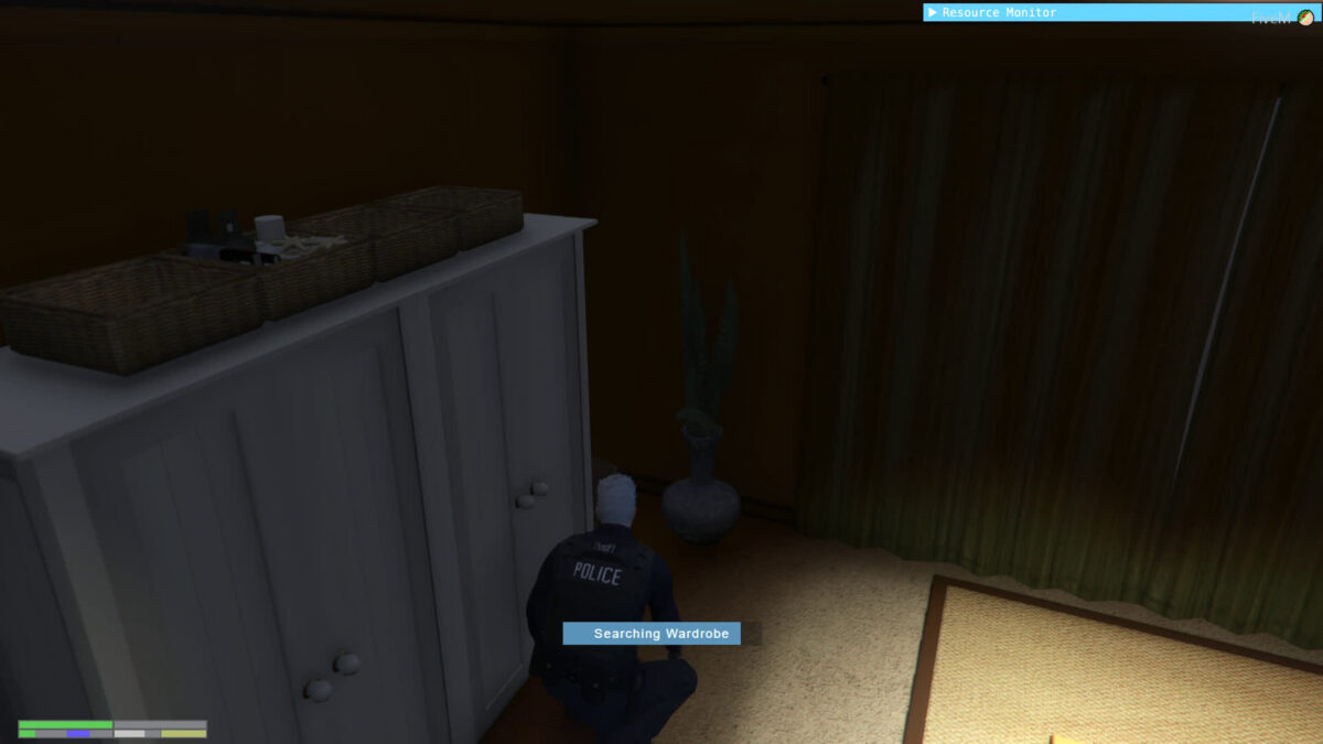 NoPixel HouseRobbery gameplay preview searching a wardrobe