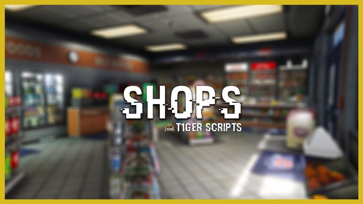 T1ger Shops video preview showing the shop interior