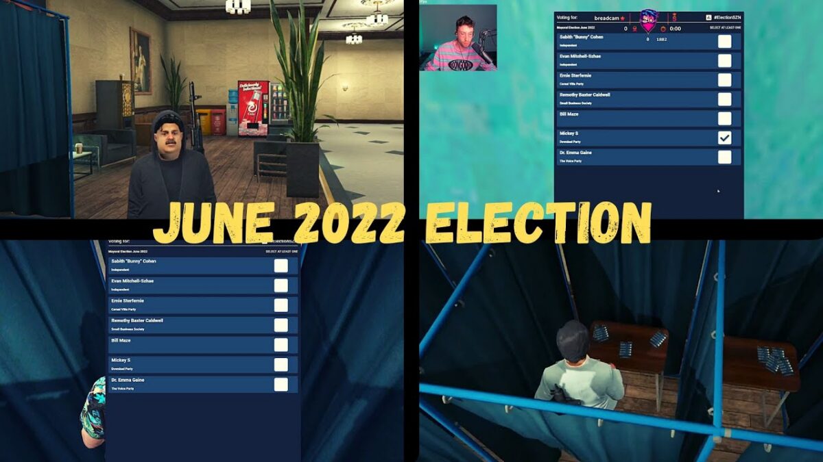 Vote System video preview showing the in-game election interface