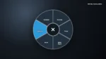 Prévia do menu radial %s no jogo %s com setores de veículo, geral, emotes, chaves, estilo de caminhada e mais