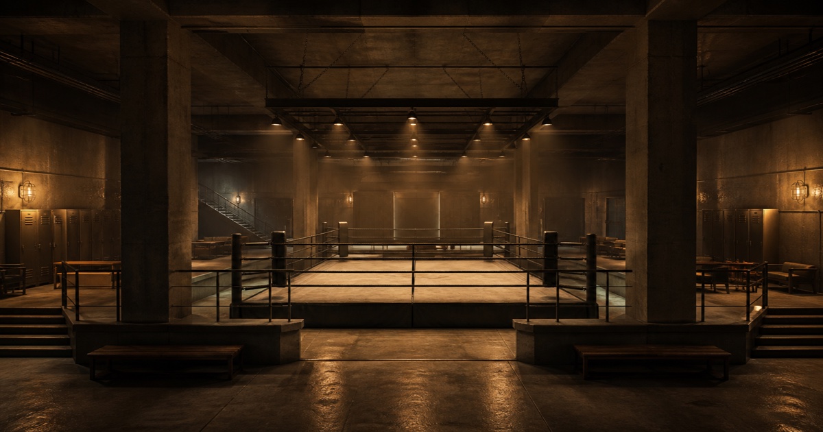 GTA IV Fight Club Interior Add-On 12 Interior de club de lucha industrial subterráneo para una guía de FiveM MLO