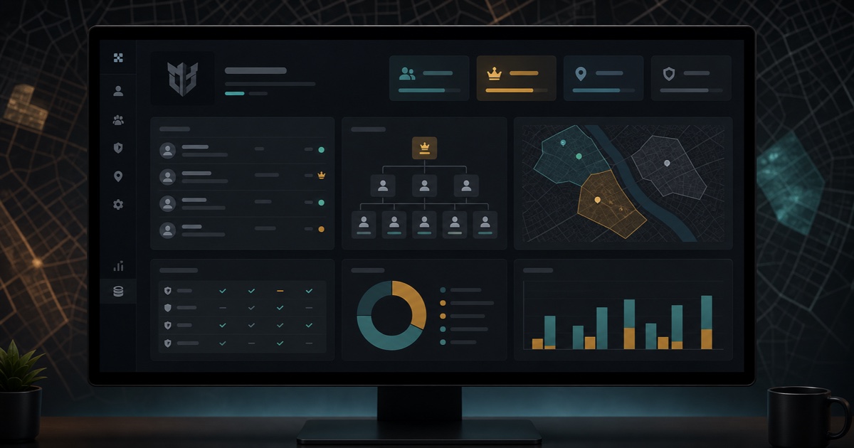 Roda Gangs Creator - Free FiveM Mods 1 FiveM gang creator dashboard with territory and member controls