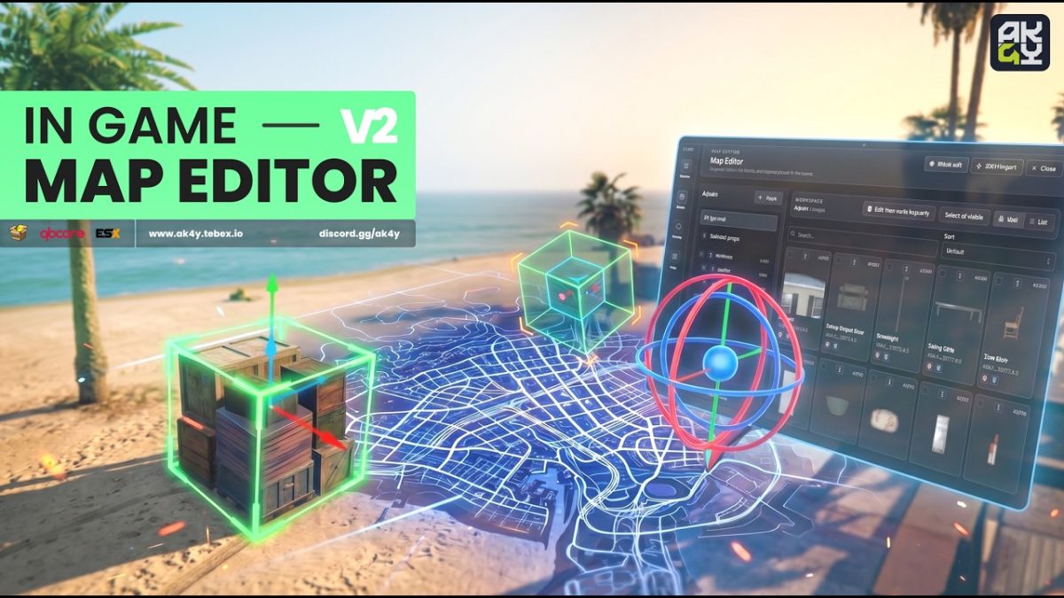 In Game Map Editor V2 - Ak4y Scripts In Game Map Editor V2 - Ak4y Scripts